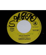 Conway Twitty Hello Darlin 45 Rpm Phonograph Record Promotional - $18.99
