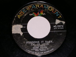 Clint Miller Doggone It Baby I&#39;m In Love 45 Rpm Phonograph Record Vintage - £15.16 GBP