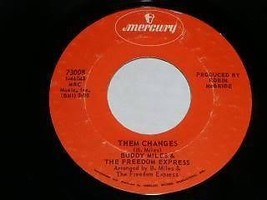 Buddy Miles Freedom Express Them Changes 45 Rpm Record - £15.17 GBP