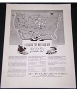 BUDD MANUFACTURING FORTUNE MAG AD VINTAGE TRAIN 1937 - $18.99