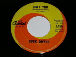 Buck Owens Only You 45 RPM Phonograph Record - £14.94 GBP