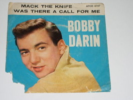 Bobby Darin Mack The Knife 45 Rpm Record Picture Sleeve Vintage Atco - £15.09 GBP