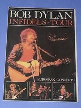 Bob Dylan Infidels Tour European Concert Card Vintage France - $18.99