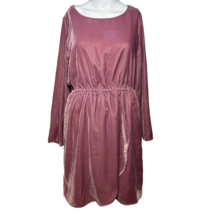 J.Crew Shift Dress Women&#39;s Size 6 Small Pink Velvet Wrap Skirt Office Wear - AC - £23.32 GBP