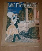 Blame It On The Waltz Sheet Music Vintage 1926 Operatic Edition - £15.17 GBP