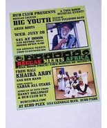 Big Youth Dub Club Concert 2011 Los Angeles - £13.12 GBP