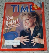 Bette Midler Time Magazine Vintage 1987 - £23.48 GBP