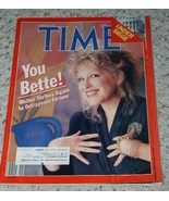 Bette Midler Time Magazine Vintage 1987 - £23.48 GBP