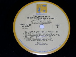 Beach Boys EP Mount Vernon And Fairway Vintage 1973 - £15.14 GBP