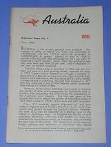 Australia Vintage Pamphlet Booklet Brochure June 1956 - £14.93 GBP