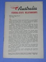 Australia Vintage Pamphlet Booklet Brochure July 1956 - £15.01 GBP