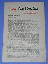 Australia Vintage Pamphlet Booklet Brochure Jan 1956 - $18.99