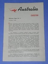 Australia Vintage Pamphlet Booklet Brochure Jan 1956 - £14.85 GBP