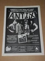 Antix Hit Parader Magazine Photo Vintage 1985 - $12.99