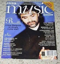 Andrea Bocelli BBC Music Magazine Vintage 2001 - £26.22 GBP