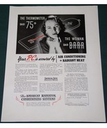 AMERICAN RADIATOR COMPANY FORTUNE MAG AD VINTAGE 1937 - $26.03 CAD