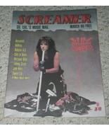 Alice Cooper Screamer Magazine Vintage 1990 - $41.01 CAD
