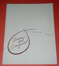 Simon And Garfunkel Concert Tour Program Vintage 1983 Summer - $99.99