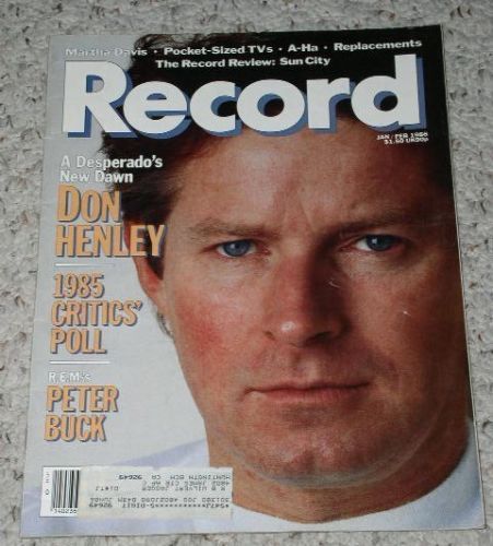Primary image for Don Henley Record Magazine Vintage 1986 Eagles