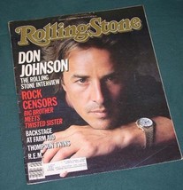 DON JOHNSON MIAMI VICE ROLLING STONE MAGAZINE 1985 - £19.65 GBP