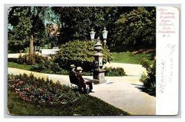 Drinking Fountain Roger Williams Park Providence Rhode Island UDB Postcard M18 - £3.36 GBP