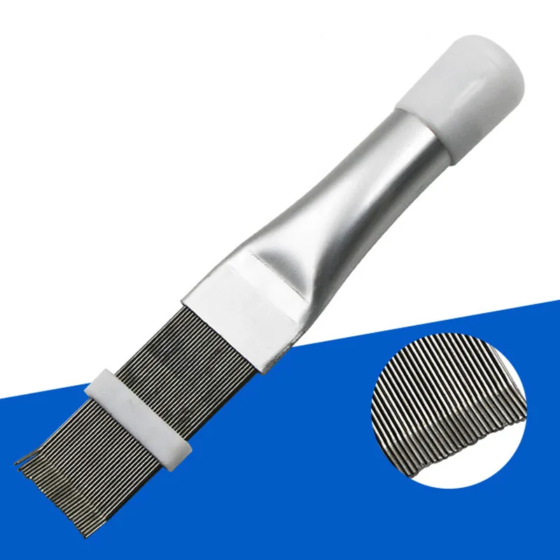 Stainless Steel Air Conditioner Fin Comb Brush - Efficient Cleaning Tool for H - £10.69 GBP