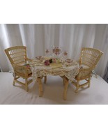 American Girl Doll Pleasant Company Samantha Wicker Birthday Table Chair... - £291.08 GBP