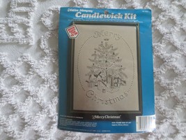 1983 Paragon Creative Moments &quot;Merry Christmas&quot; Candlewick Kit #8627 - 12&quot; X 16&quot; - £9.39 GBP
