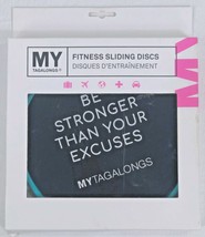 Exercise Sliding Gliding Discs Set of 2 Fitness Core Sliders Workout MyTagalongs - £4.70 GBP