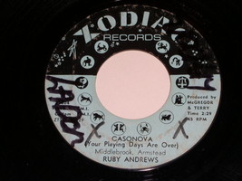 Ruby Andrews Casanova I Just Don&#39;t Believe It 45 Rpm Record Vinyl Zodiac Label - £31.37 GBP