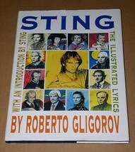 Sting The Illustrated Lyrics Hardbound Book 1991 - £19.54 GBP