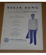 Rudy Vallee Stein Song Sheet Music Vintage 1930 - $32.91 CAD