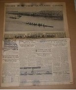 Buster Crabbe Olympics 1932 Vintage Newspaper LA Times August 11 - £31.45 GBP