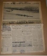 Buster Crabbe Olympics 1932 Vintage Newspaper LA Times August 11 - $754.30 MXN