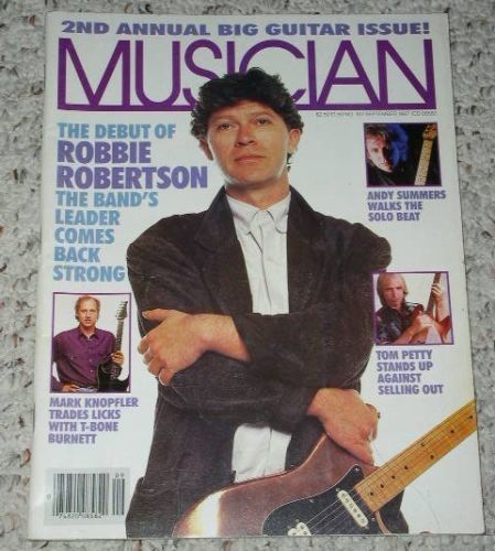 Robbie Robertson Musician Magazine Vintage 1987 - $29.99