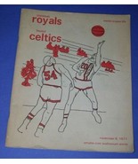 CELTICS ROYALS BASKETBALL SOUVENIR PROGRAM 1971 OMAHA - $1,618.16 MXN