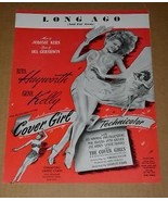 Rita Hayworth Gene Kelly Sheet Music Vintage 1944 Cover Girl - $23.99