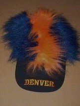 Denver Broncos Cap Fuzzy Hair Baden Officially Licensed - £19.65 GBP