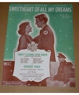 Spencer Tracy Thirty Seconds Over Tokyo Sheet Music Vintage 1945 - $23.99