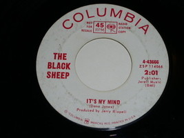 The Black Sheep It&#39;s My Mind Promotional 45 Rpm Columbia Label - £31.46 GBP