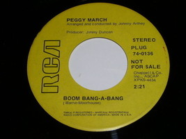 Peggy March Boom Bang A Bang Lilac Skies 45 Rpm Record Vinyl RCA Promo - £19.97 GBP