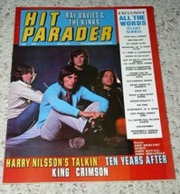 Kinks Hit Parader Magazine Vintage 1970 Ray Davies - $24.99