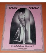 Connie Francis Jan &amp; Dean Concert Program Vintage 1963 Melodyland Anaheim - £130.74 GBP