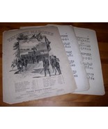 FAVORITE MARCHES VINTAGE SHEET MUSIC 1882 OLIVER DITSON - $54.86 CAD