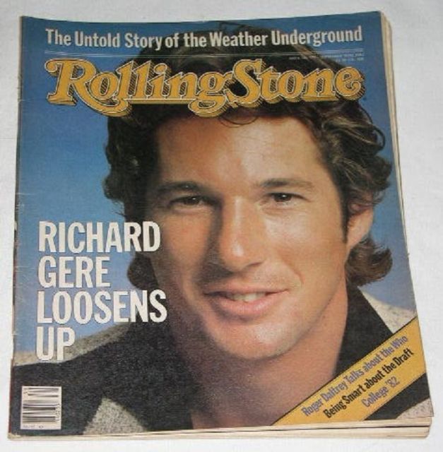 RICHARD GERE ROLLING STONE MAGAZINE VINTAGE 1982 - $24.99