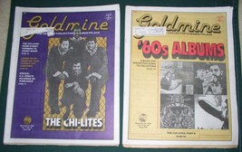 THE CHI-LITES GOLDMINE MAGAZINES LOT OF 2 VINTAGE 1985 - £58.83 GBP