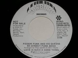 Fessor Funk And Queens Funk Band Love Is Such A Good Thing 45 Rpm Record Promo - £19.97 GBP