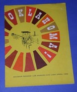 OKLAHOMA THEATRE PROGRAM VINTAGE 1959 L.A. CIVIC - $1,235.25 MXN