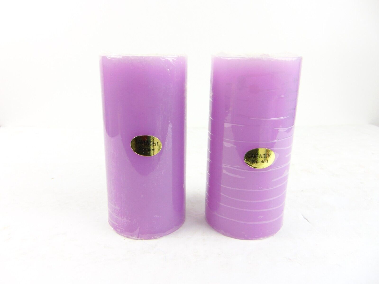 Oriental Trading Company 6" Lavender Pillar Candle Lot Of 2 - £23.37 GBP
