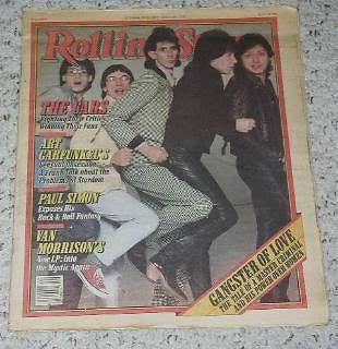 The Cars Rolling Stone Magazine Vintage 1980 Ric Ocasek - $24.99